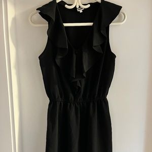 Kismet Black Mini Dress with Ruffles